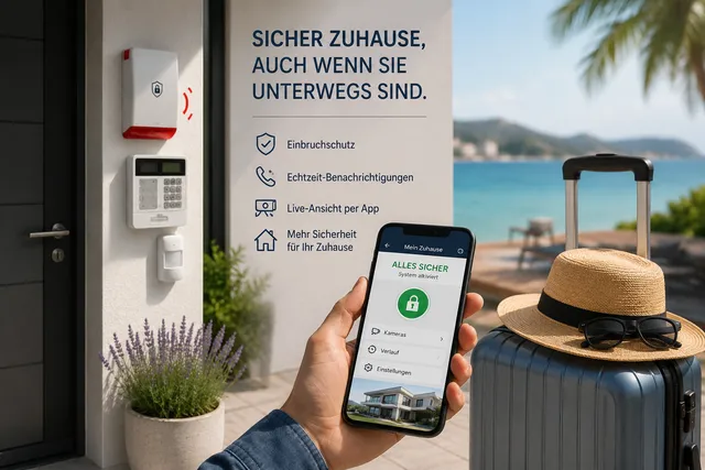 Urlaub geplant? Warum jetzt der richtige Zeitpunkt für ein Alarmsystem ist